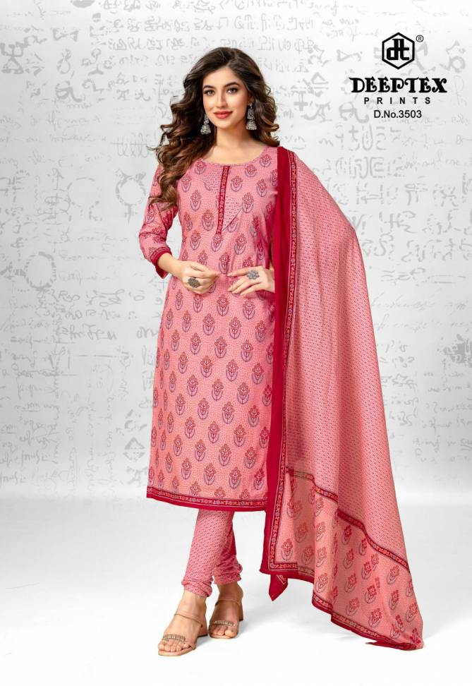 Deeptex Chief Guest Vol 35 Cotton Dress Material Wholesale Shop In Surat
